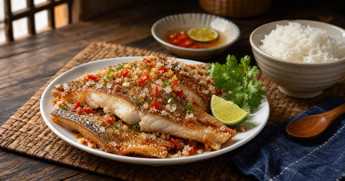Mô tả cá basa kho măng chua trong nồi đất