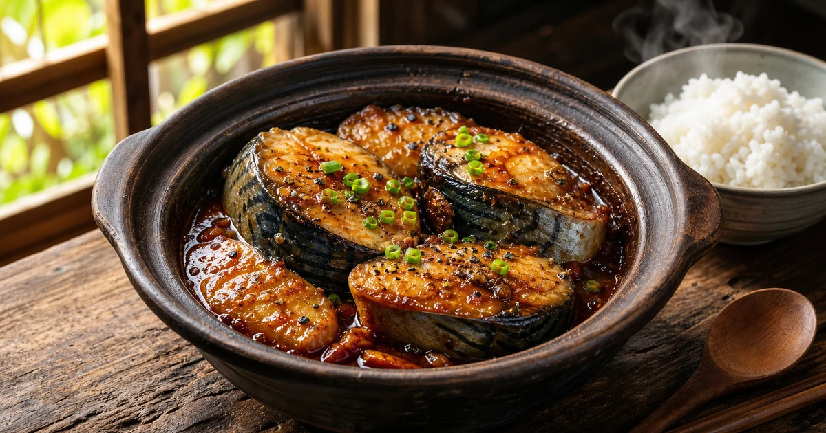 Cá thu một nắng nướng vàng đều rắc muối ớt trên đĩa sứ